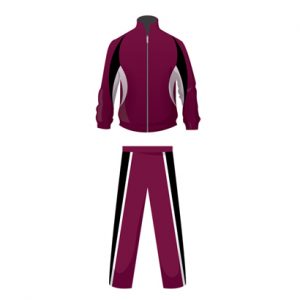Purple And Black Customizable Tracksuit