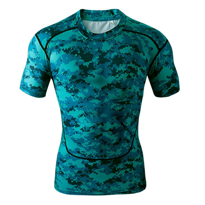 Wholesale Multi Print Structured Fitness T Shirt