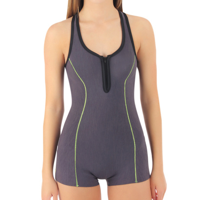 Grey Sleeveless Swimming Costume Wholesale