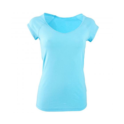Light Blue Women Fitness T Shirt Wholesale