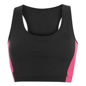 Black & Pink Super Comfort Sport Bra Wholesale