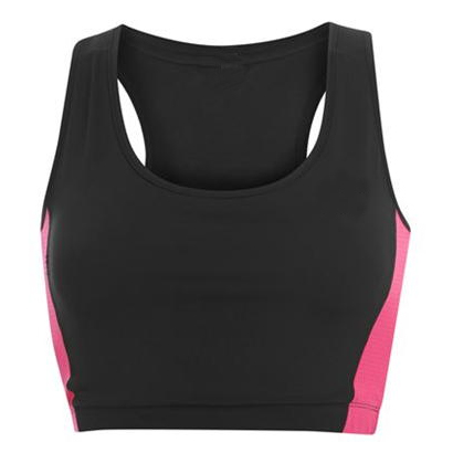 Black & Pink Super Comfort Sport Bra Wholesale