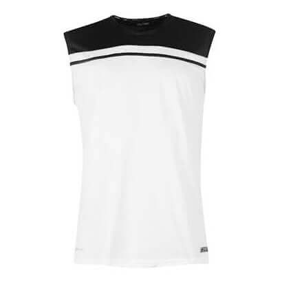 Black & White Sleeveless T Shirt Wholesale