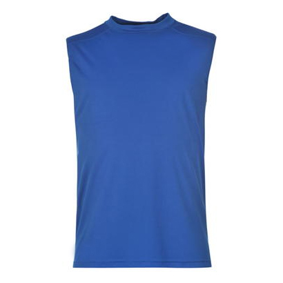 Blue Crew Neck Gym T Shirt