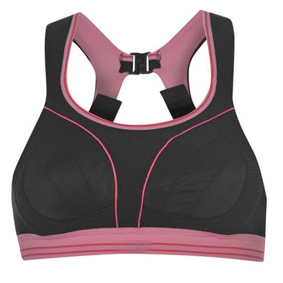 Pink Black Clip Back Sports Bra Wholesale