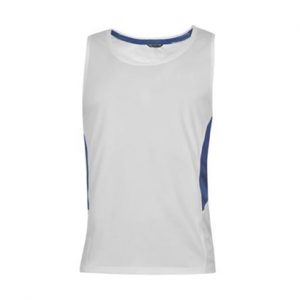 White Sleeveless Running Vest for Women