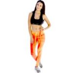 Black Sports Bra with Flame Printed Leggings Wholesale