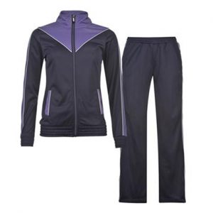 Dark Blue and Mauve Sports Tracksuit Wholesale