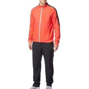 Vibrant Orange and Black Tracksuit Wholesale