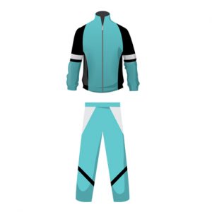 Sky Blue and Black Custom Tracksuit