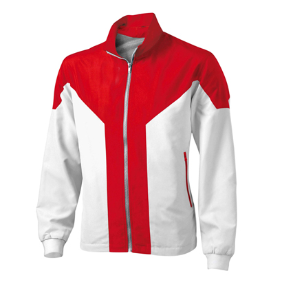Wholesale Hot Red and White Microfiber Tracksuit