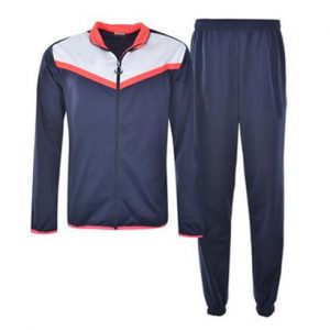 Navy Blue with white and Peach Detailing Track Suit Wholesale