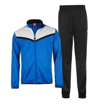 Electric Blue with White Detail and Black Track Suit Wholesale