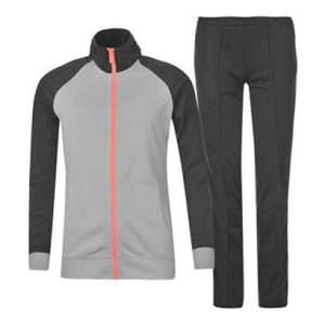 Grey and Black Sports Tracksuit Wholesale