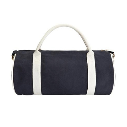 Navy Blue & White Drum Bag Wholesale