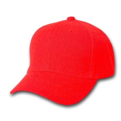 Bright Red Baseball Cap Wholesale
