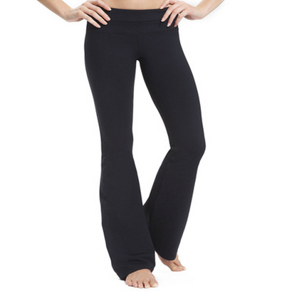 Wholesale Simple Black Boot Leg Pants for Women