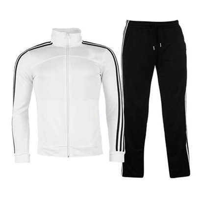 Wholesale White and Black Sports Tracksuit USA, Canada