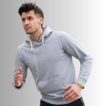 Grey Men's Fitness Hoodie