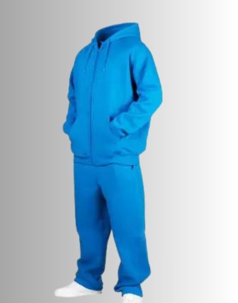 Wholesale Aqua Blue Sweat Suit for Men