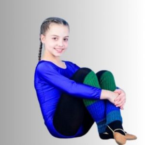 Wholesale Blue and Black Kids Fitness Clothing