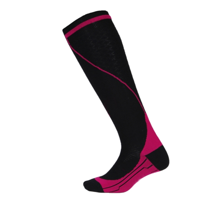 Black and Fuchsia Long Fitness Socks Wholesale