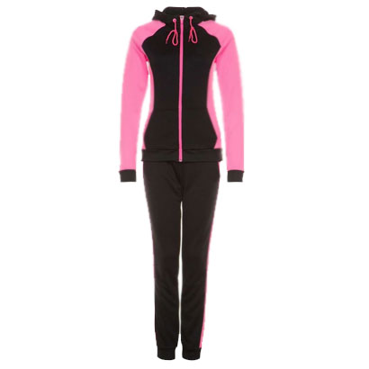 Black and Pink Girls Tracksuit Wholesale