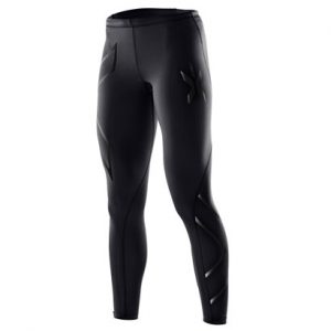 Black Textured Compression Pants Wholesale