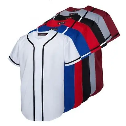 Wholesale Men's Blank Custom Baseball T-Shirt Manufacturer in USA