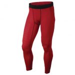 red compression fitness pants