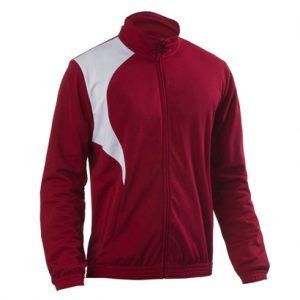 maroon tracksuit jacket