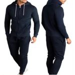 navy blue men tracksuit supplier