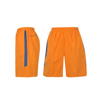 orange clocked fitness shorts wholesale