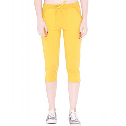 Soothing Yellow Capri Pants