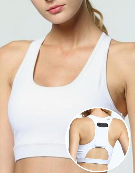 Wholesale White Seamless Padded Sports Bra Manufacturers