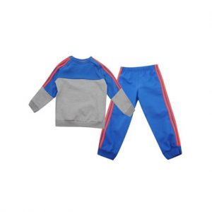 wholesale grey and cool blue kids fitness clothing