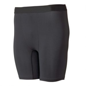 Grey with Black Waistband Men's Compression Shorts Wholesale