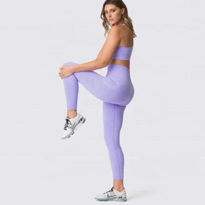 violet sports bra and leggings supplier