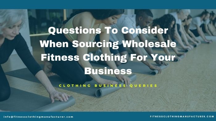 sourcing wholesale gym clothes