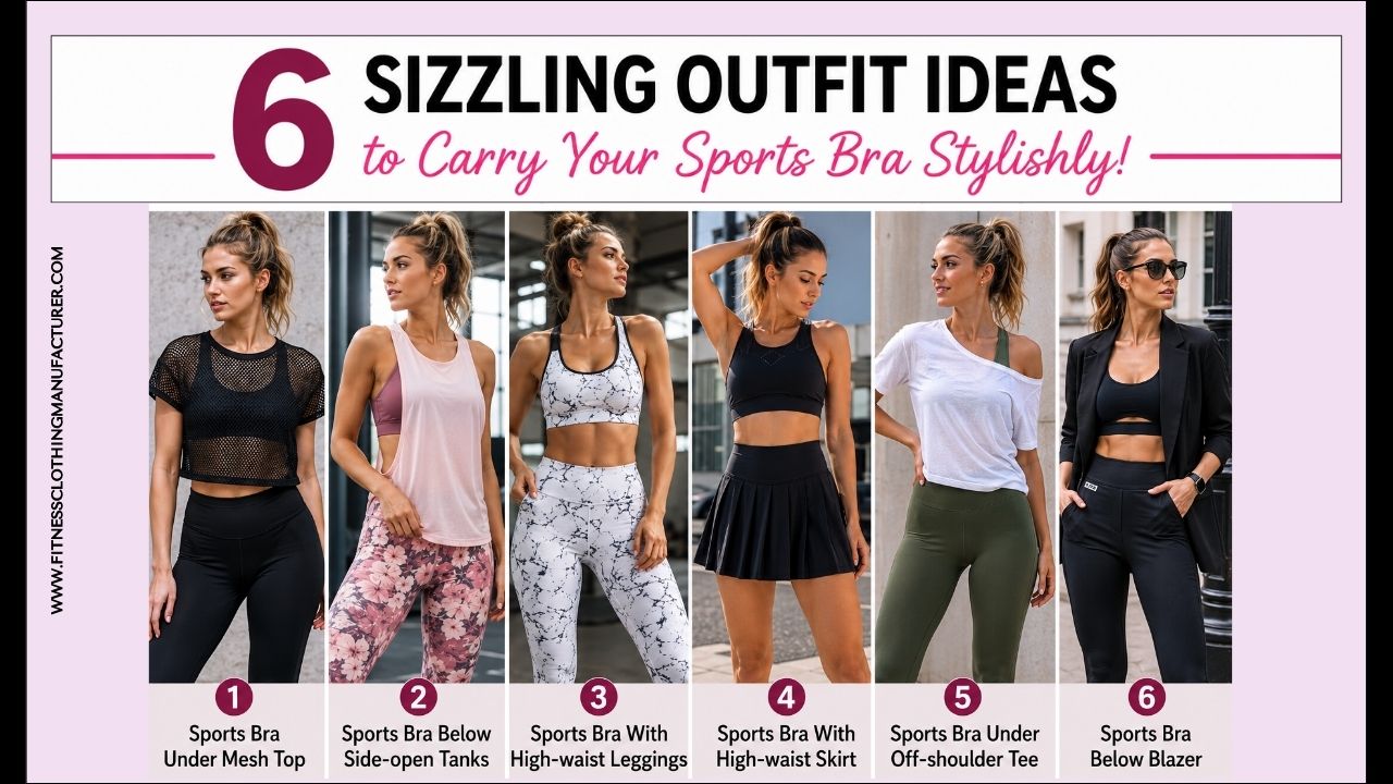 Sports Bra Styling Ideas With Different Outfits wholesale sports bra suppliers