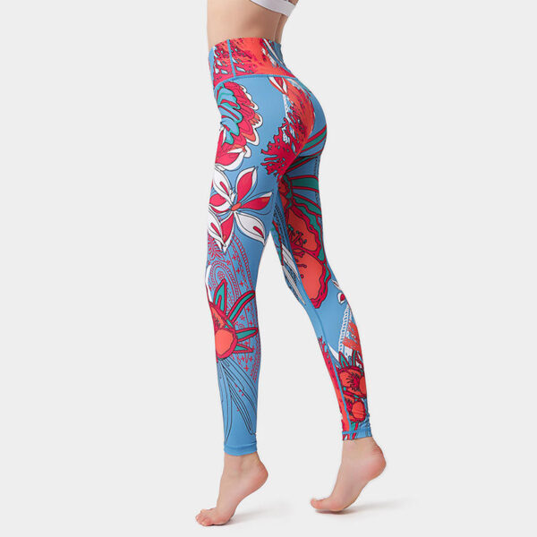 High Waist Printed Workout Fitness Sustainable Gym Leggings