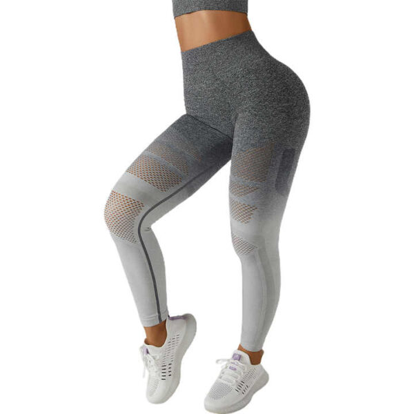 Custom Women's Seamless High Waisted Sustainable Gym Leggings Set Manufacturer