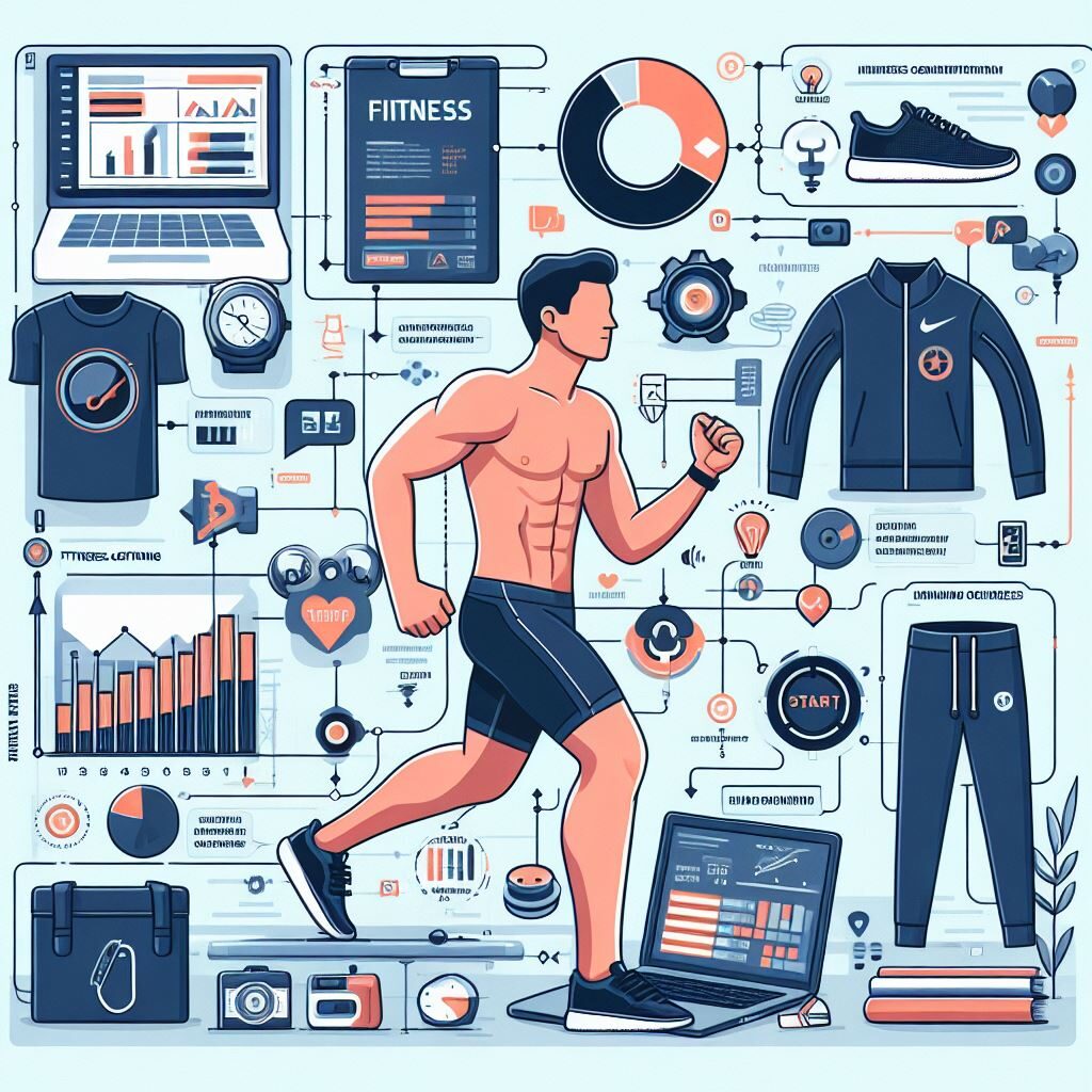 Fitness clothing business ai art