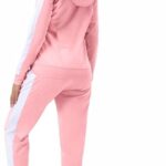 Long Sleeve Casual Jogging Suits Workout Gym 2 Piece Outfits with Pockets
