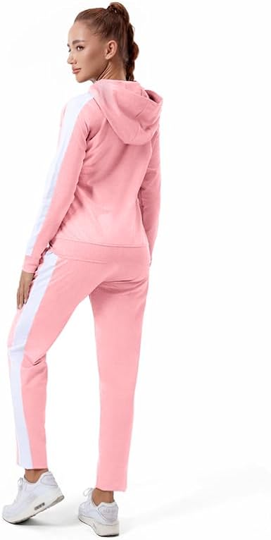 Long Sleeve Casual Jogging Suits Workout Gym 2 Piece Outfits with Pockets