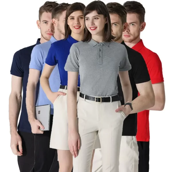 Golf Clothing Men and Women Simple Polo Shirt