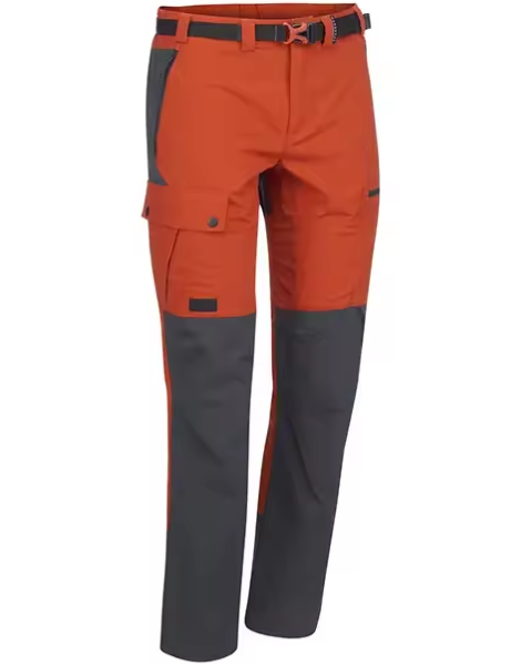 Orange Grey Pure Cotton Cargo Joggers