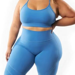 Plus Size Breathable Nylon Yoga Set