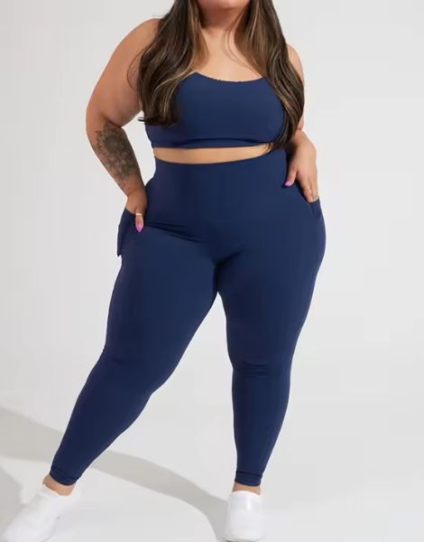 Plus size Blue Yogawear