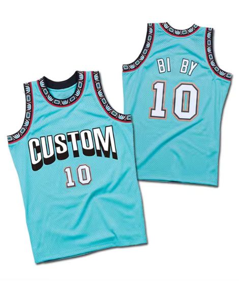 Sky Blue Custom Basket ball Jersey